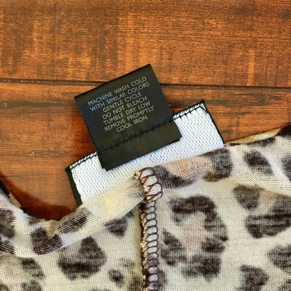 Natori Leopard Print Longer-Length Chemise Nightgown - Picture 8 of 8